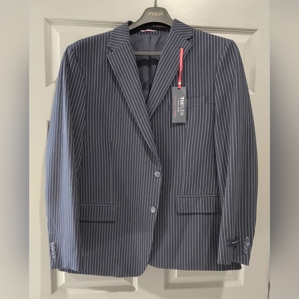 THE FLEXX Tommy Hilfiger Navy Pinstripe Suit Jacket